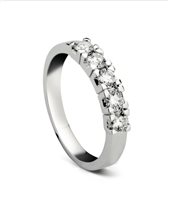 Anello Salvini Donna Classico in Oro bianco Diamante 0.25 Ct 20069357 - 20069357-15